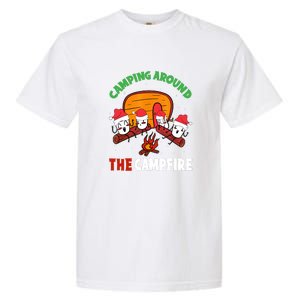 Camping Around The Campfire Chirtsmas Gift Funny Xmas Garment-Dyed Heavyweight T-Shirt