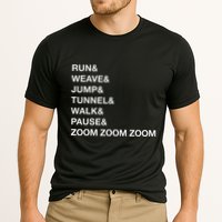 Canine Agility Trial Obstacle Course Fun Dog Agility Cooling Performance Crew T-Shirt