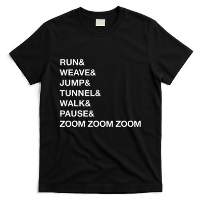 Canine Agility Trial Obstacle Course Fun Dog Agility T-Shirt