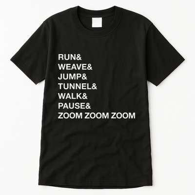 Canine Agility Trial Obstacle Course Fun Dog Agility Tall T-Shirt