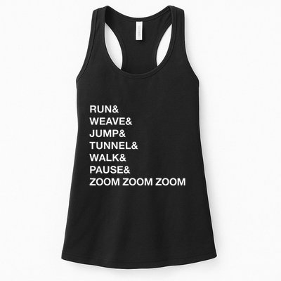 Canine Agility Trial Obstacle Course Fun Dog Agility Womens Tank Top