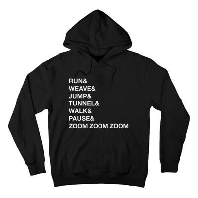 Canine Agility Trial Obstacle Course Fun Dog Agility Tall Hoodie