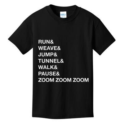 Canine Agility Trial Obstacle Course Fun Dog Agility Kids T-Shirt