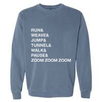 Canine Agility Trial Obstacle Course Fun Dog Agility Garment-Dyed Sweatshirt