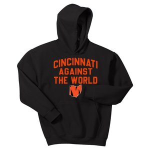 Cincinnati Against The World Cincinnati Ohio Kids Hoodie