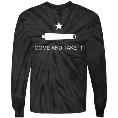 Come And Take It Battle Of Gonzales Texas Tie-Dye Long Sleeve Shirt