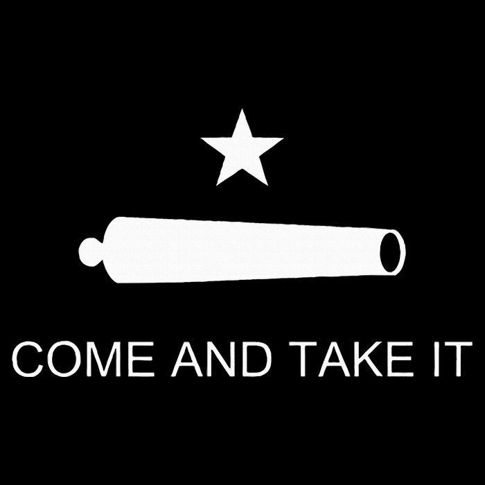 Come And Take It Battle Of Gonzales Texas Cropped Pullover Crew