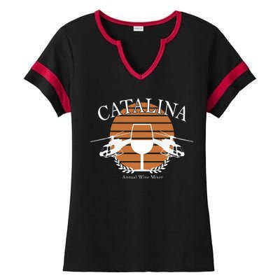 Catalina Annual Wine Mixer Ladies Halftime Notch Neck Tee