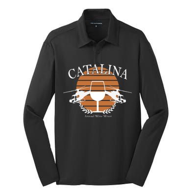 Catalina Annual Wine Mixer Silk Touch Performance Long Sleeve Polo