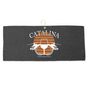 Catalina Annual Wine Mixer Large Microfiber Waffle Golf Towel