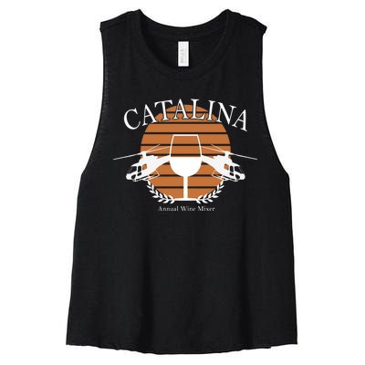 Catalina Annual Wine Mixer Women's Racerback Cropped Tank