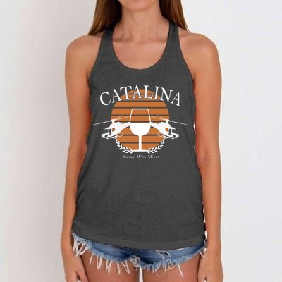 Catalina Annual Wine Mixer Women's Knotted Racerback Tank