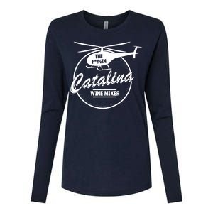 Catalina Wine Mixer Womens Cotton Relaxed Long Sleeve T-Shirt