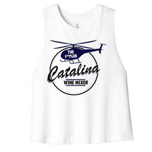 Catalina Wine Mixer Women's Racerback Cropped Tank