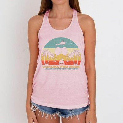 Catalina Wine Mixer A Prestige Worldwide Production Women's Knotted Racerback Tank