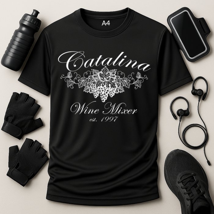 Cataline Wine Mixer Cooling Performance Crew T-Shirt