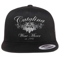 Cataline Wine Mixer Flat Bill Trucker Hat