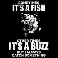 Catch A Fish Or Buzz Drawstring Bag
