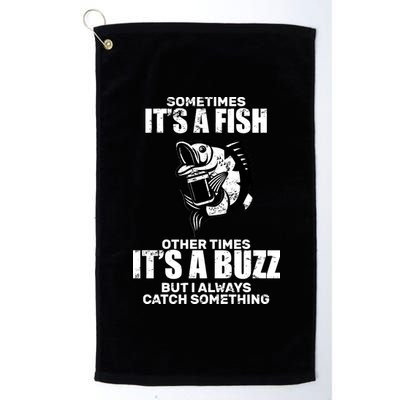 Catch A Fish Or Buzz Platinum Collection Golf Towel