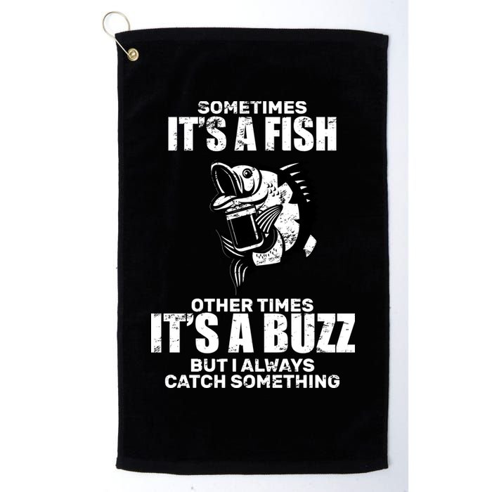Catch A Fish Or Buzz Golf Towel