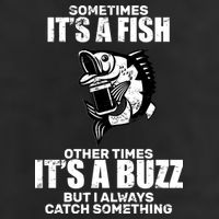 Catch A Fish Or Buzz Golf Towel