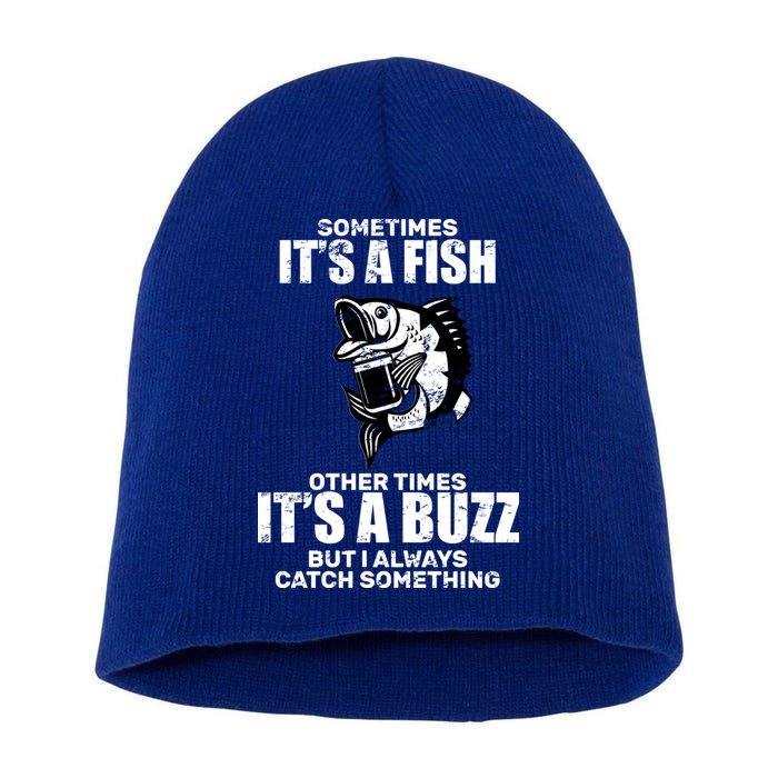 Catch A Fish Or Buzz Short Acrylic Beanie