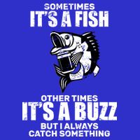 Catch A Fish Or Buzz Short Acrylic Beanie