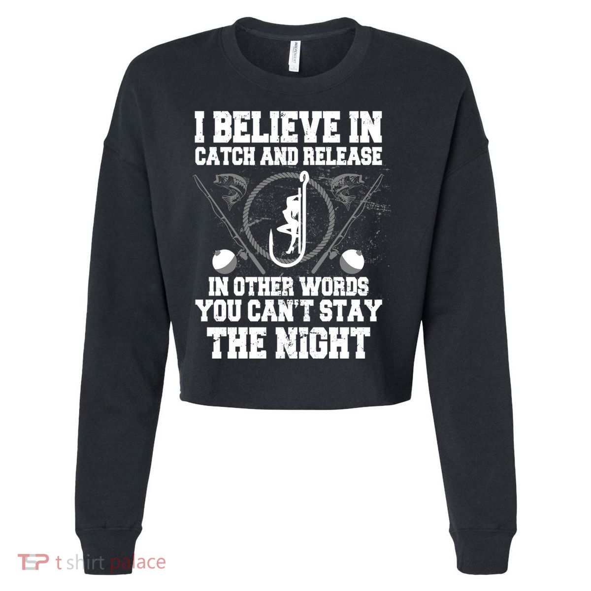 Catch And Release Cropped Pullover Crew