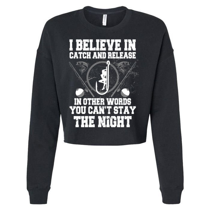Catch And Release Cropped Pullover Crew