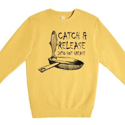 Catch And Release Into Grease Premium Crewneck Sweatshirt