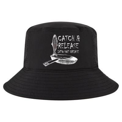 Catch And Release Into Grease Cool Comfort Performance Bucket Hat