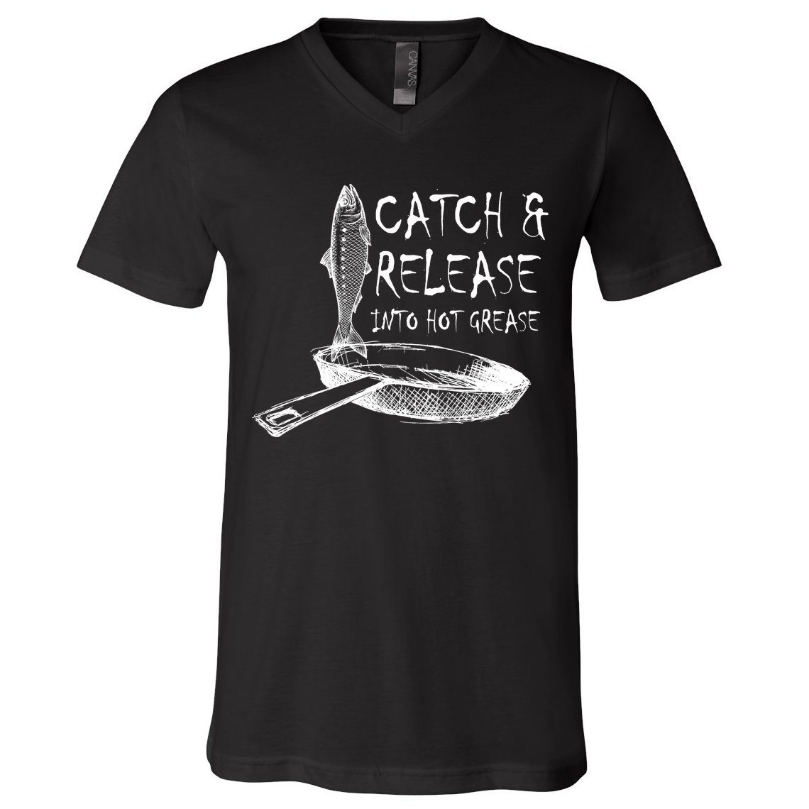 Catch And Release Into Grease V-Neck T-Shirt