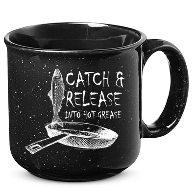 Catch And Release Into Grease 15oz Campfire Ceramic Mug