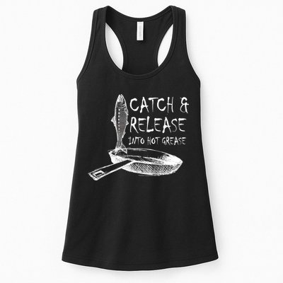 Catch And Release Into Grease Womens Tank Top
