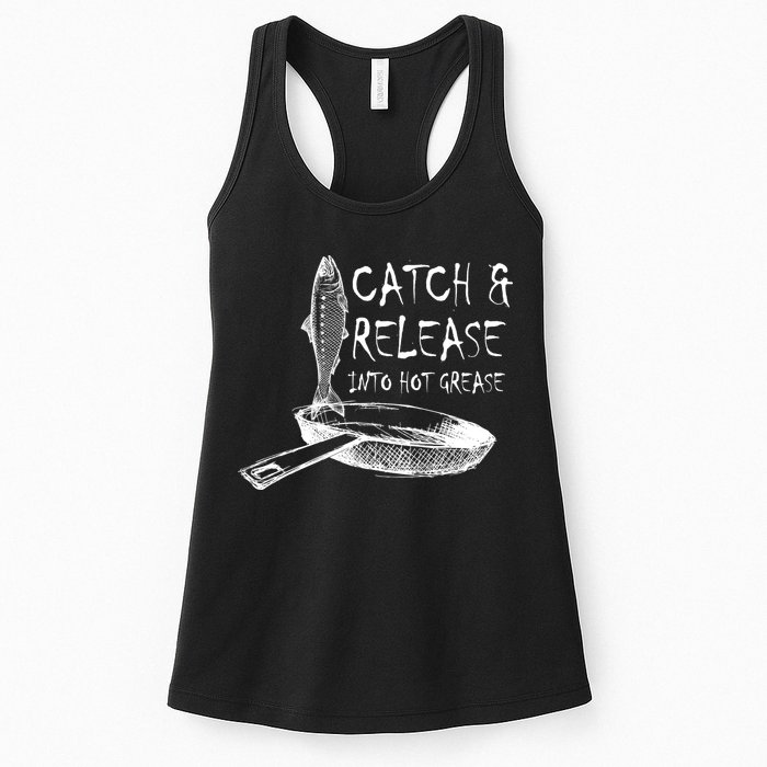 Catch And Release Into Grease Womens Tank Top
