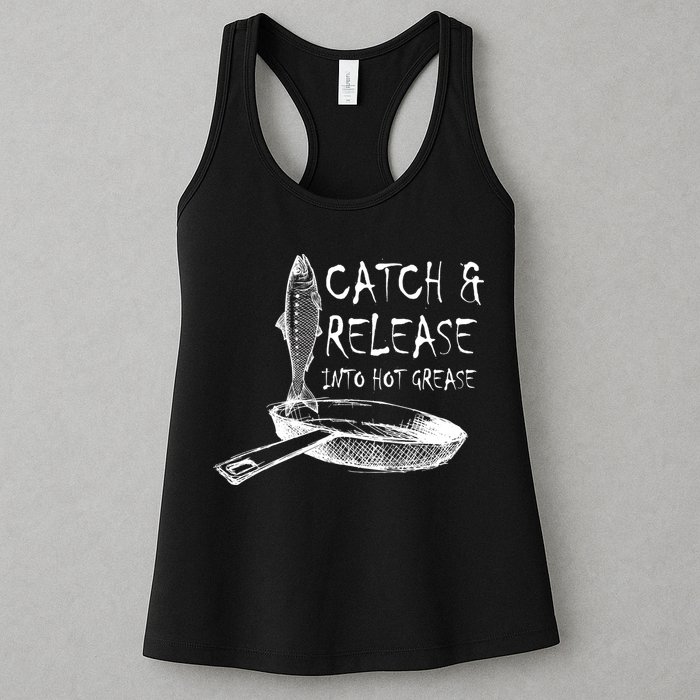 Catch And Release Into Grease Womens Tank Top