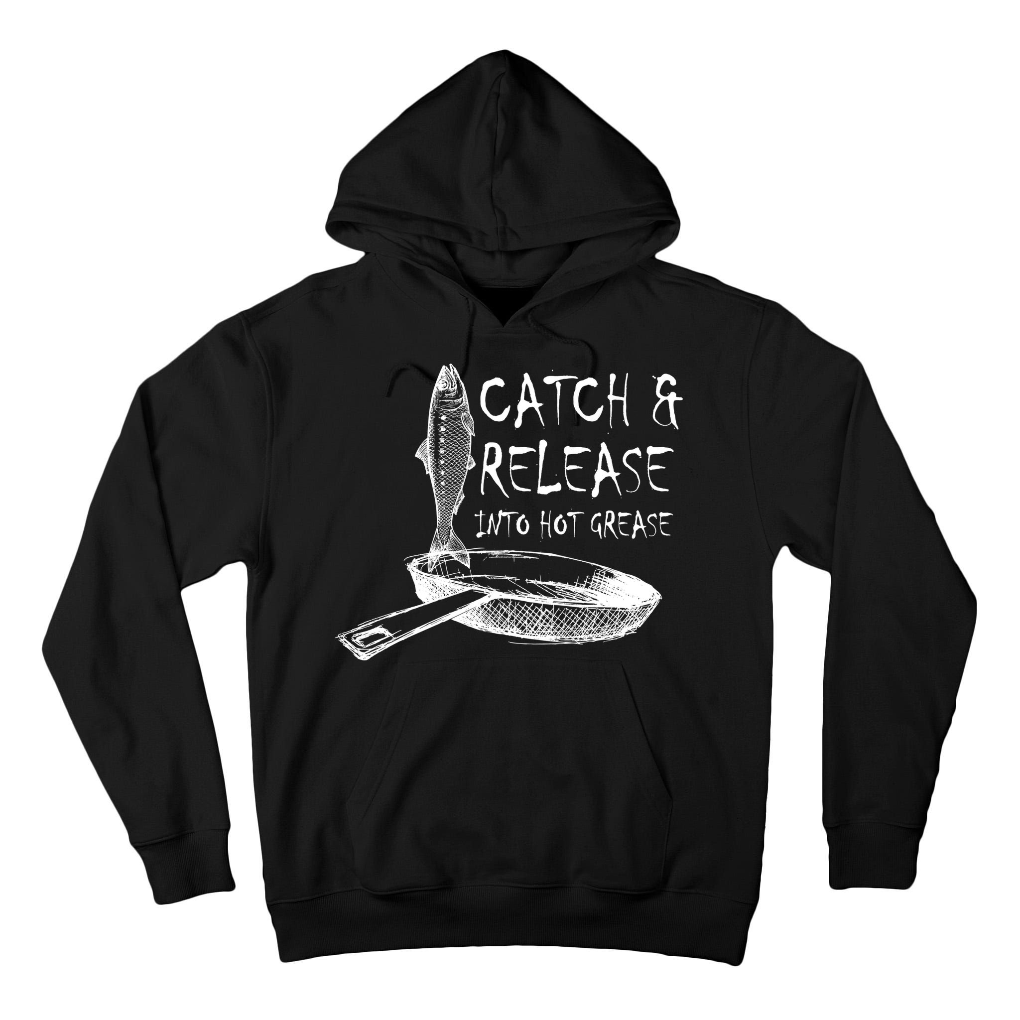 Catch And Release Into Grease Tall Hoodie