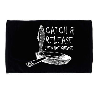 Catch And Release Into Grease Microfiber Hand Towel