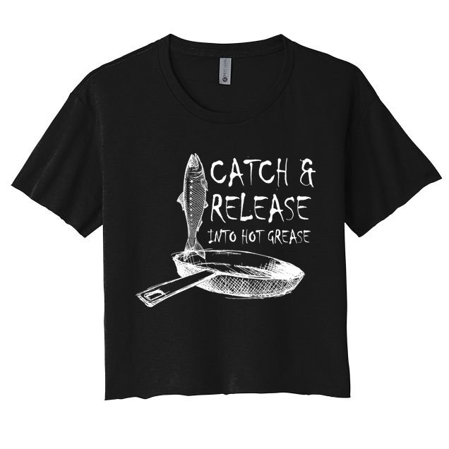 Catch And Release Into Grease Crop Top