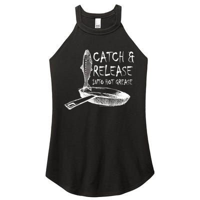 Catch And Release Into Grease Women's Perfect Tri Rocker Tank