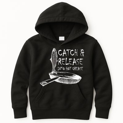 Catch And Release Into Grease Kids Hoodie