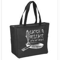 Catch And Release Into Grease Zip Tote Bag