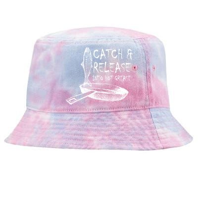 Catch And Release Into Grease Tie-Dyed Bucket Hat