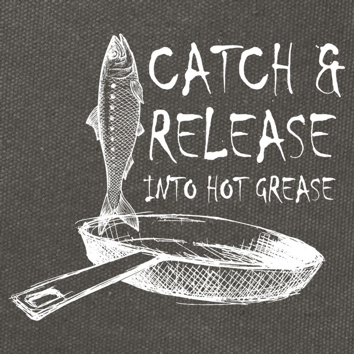 Catch And Release Into Grease Cotton Canvas Backpack