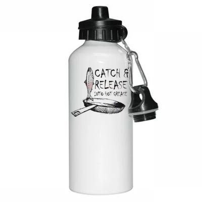 Catch And Release Into Grease Aluminum Water Bottle