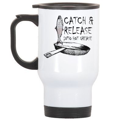 Catch And Release Into Grease Stainless Steel Travel Mug