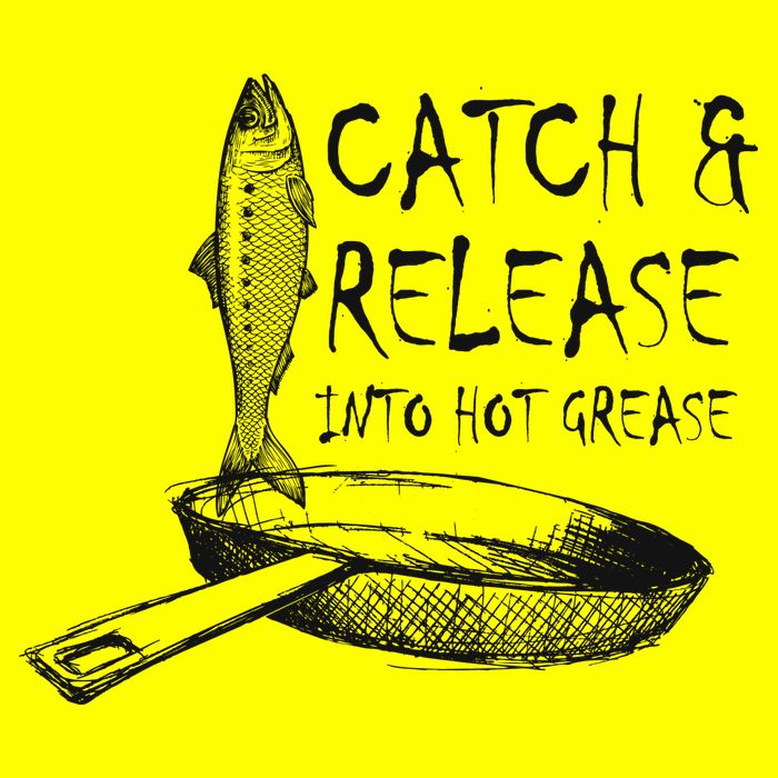 Catch And Release Into Grease 11oz C Handle Ceramic Mug