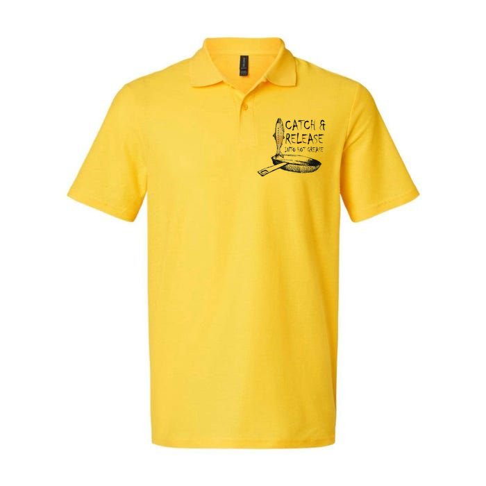 Catch And Release Into Grease Softstyle Adult Sport Polo