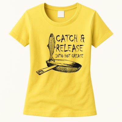 Catch And Release Into Grease Womens T-Shirt