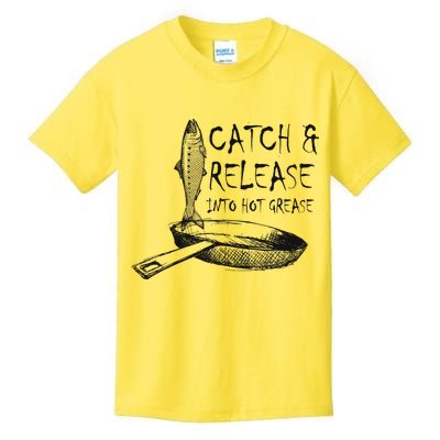 Catch And Release Into Grease Kids T-Shirt